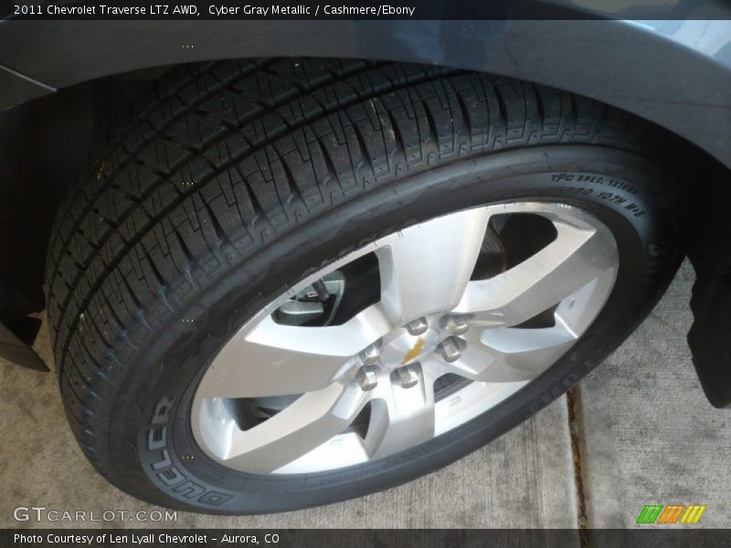 Cyber Gray Metallic / Cashmere/Ebony 2011 Chevrolet Traverse LTZ AWD