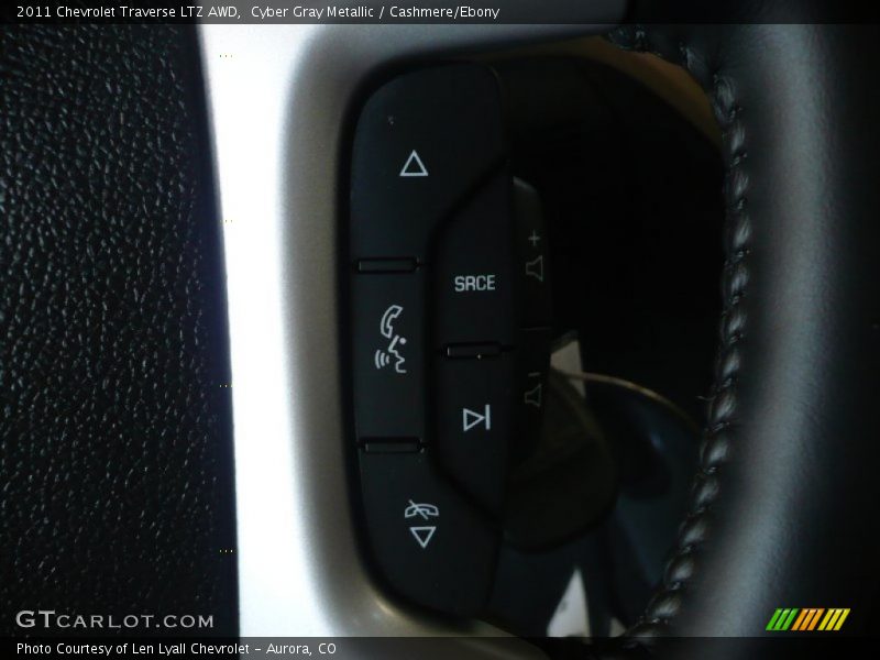 Cyber Gray Metallic / Cashmere/Ebony 2011 Chevrolet Traverse LTZ AWD