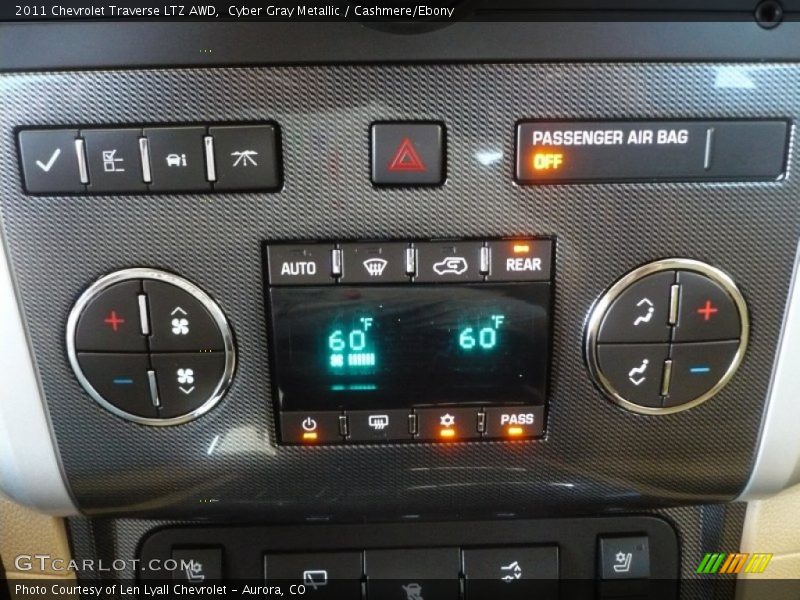 Cyber Gray Metallic / Cashmere/Ebony 2011 Chevrolet Traverse LTZ AWD