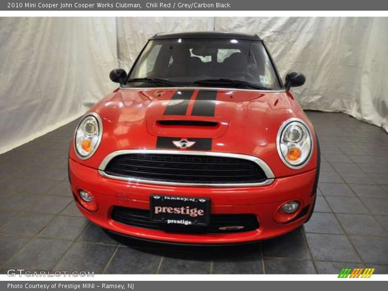 Chili Red / Grey/Carbon Black 2010 Mini Cooper John Cooper Works Clubman