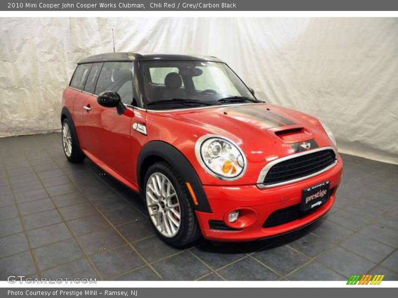 Chili Red / Grey/Carbon Black 2010 Mini Cooper John Cooper Works Clubman