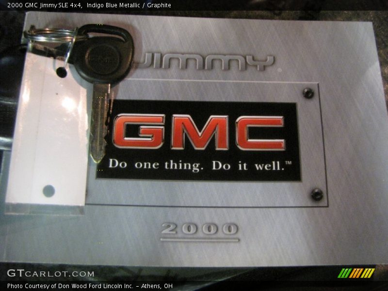Indigo Blue Metallic / Graphite 2000 GMC Jimmy SLE 4x4