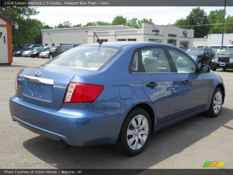 Newport Blue Pearl / Ivory 2008 Subaru Impreza 2.5i Sedan