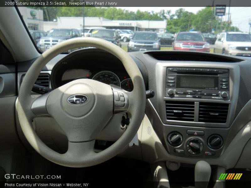 Newport Blue Pearl / Ivory 2008 Subaru Impreza 2.5i Sedan