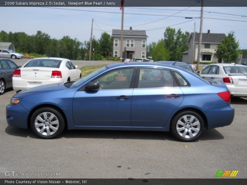 Newport Blue Pearl / Ivory 2008 Subaru Impreza 2.5i Sedan