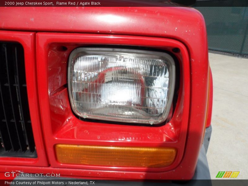 Flame Red / Agate Black 2000 Jeep Cherokee Sport