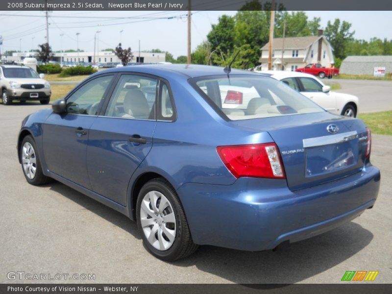 Newport Blue Pearl / Ivory 2008 Subaru Impreza 2.5i Sedan