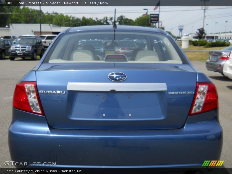 Newport Blue Pearl / Ivory 2008 Subaru Impreza 2.5i Sedan