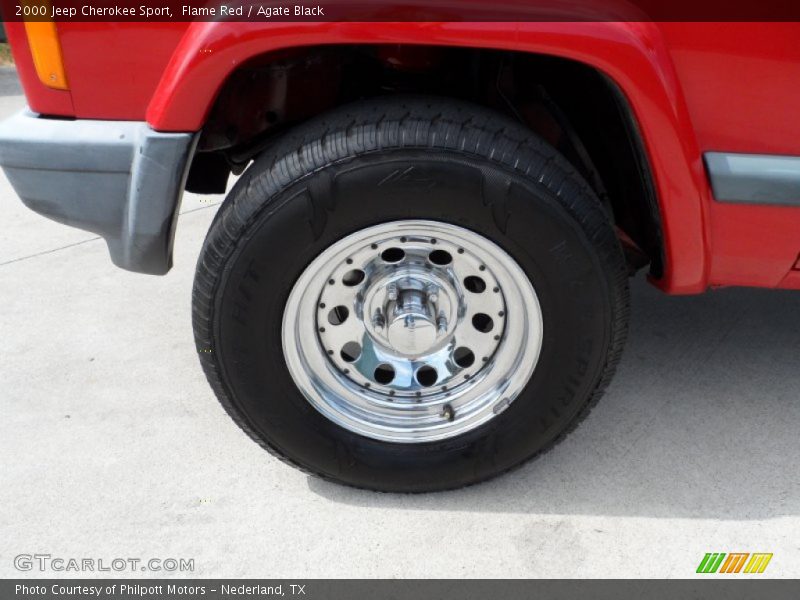 Flame Red / Agate Black 2000 Jeep Cherokee Sport