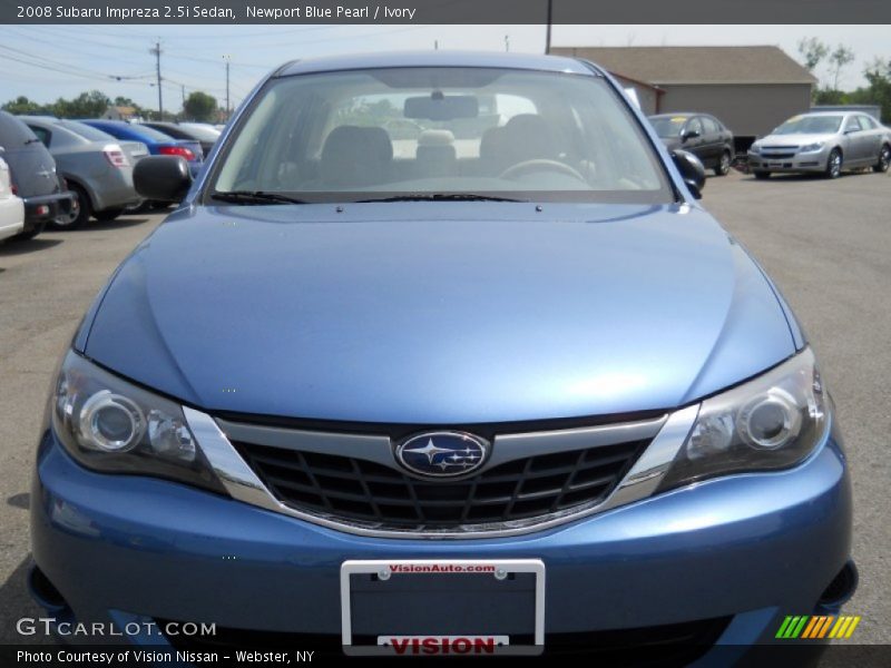 Newport Blue Pearl / Ivory 2008 Subaru Impreza 2.5i Sedan