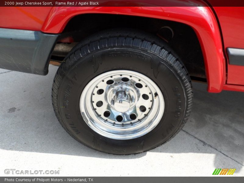 Flame Red / Agate Black 2000 Jeep Cherokee Sport