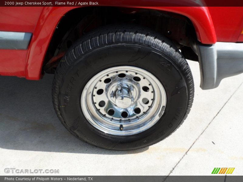 Flame Red / Agate Black 2000 Jeep Cherokee Sport