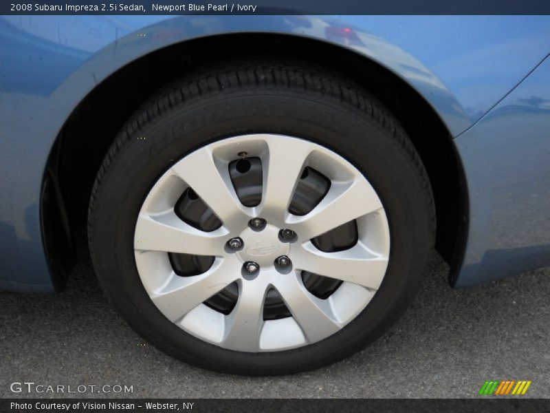 Newport Blue Pearl / Ivory 2008 Subaru Impreza 2.5i Sedan