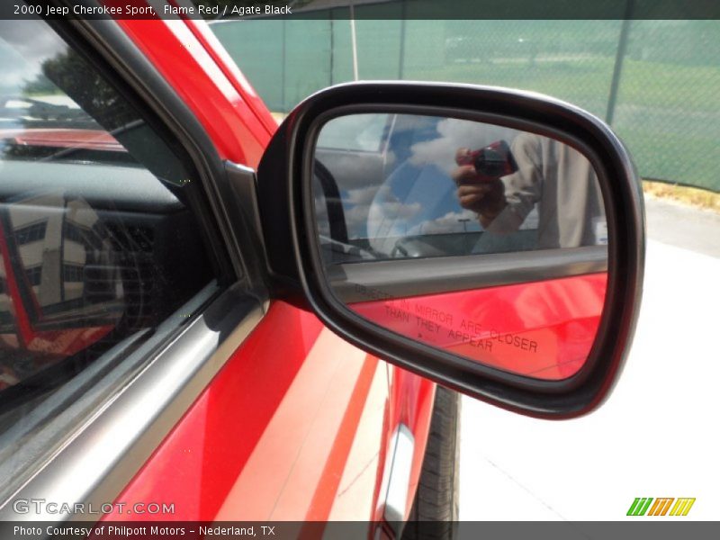 Flame Red / Agate Black 2000 Jeep Cherokee Sport