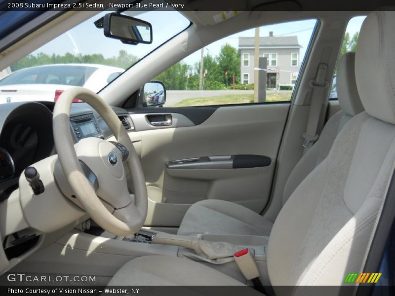 Newport Blue Pearl / Ivory 2008 Subaru Impreza 2.5i Sedan