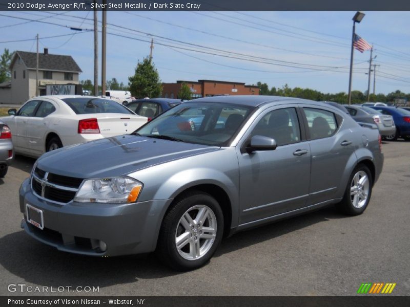 Silver Steel Metallic / Dark Slate Gray 2010 Dodge Avenger R/T