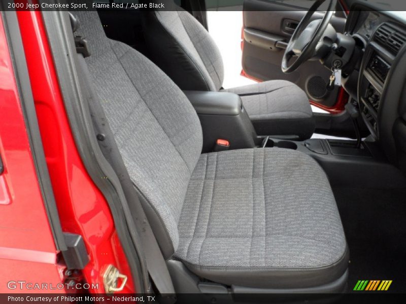  2000 Cherokee Sport Agate Black Interior