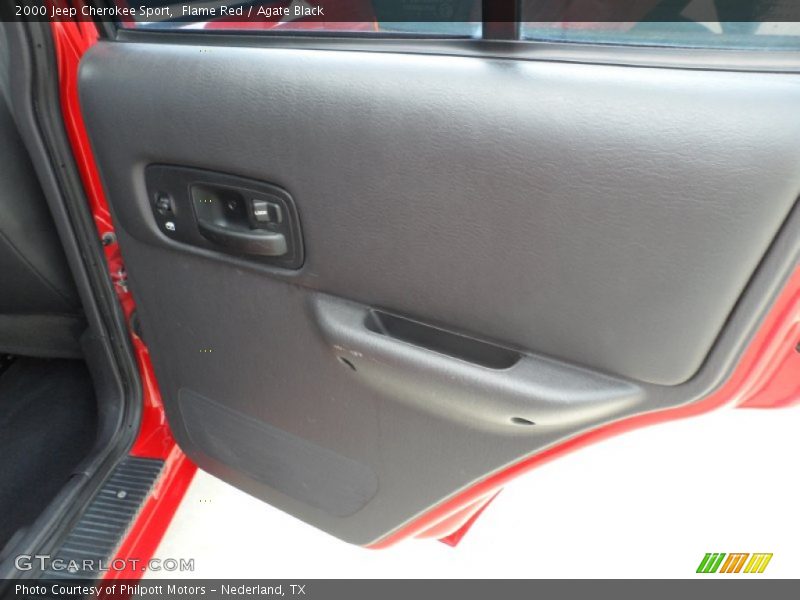 Flame Red / Agate Black 2000 Jeep Cherokee Sport