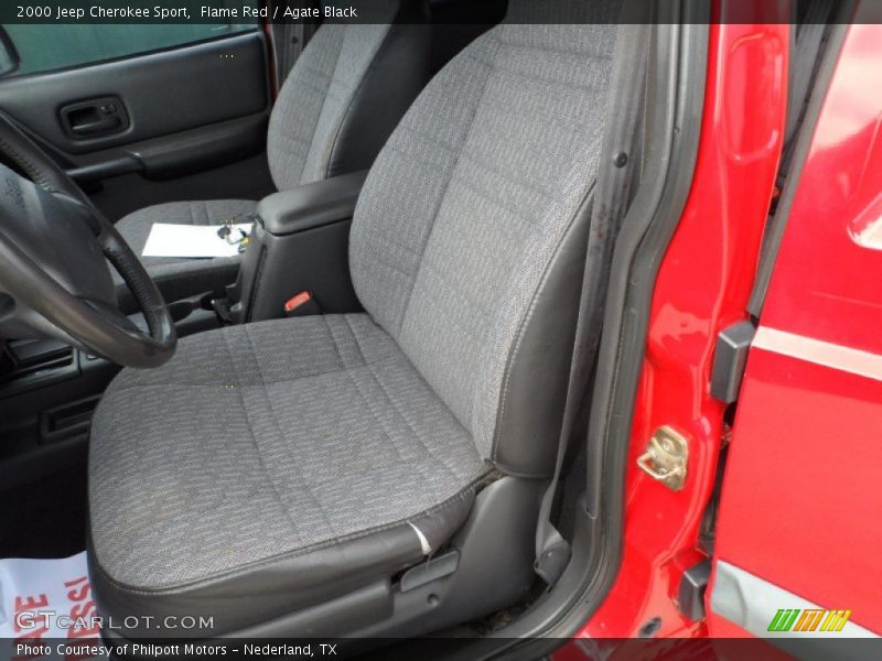  2000 Cherokee Sport Agate Black Interior