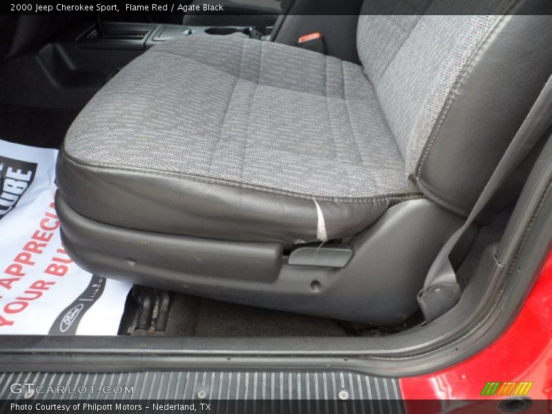 Flame Red / Agate Black 2000 Jeep Cherokee Sport