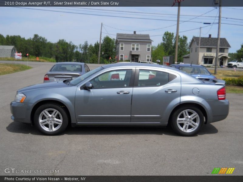 Silver Steel Metallic / Dark Slate Gray 2010 Dodge Avenger R/T