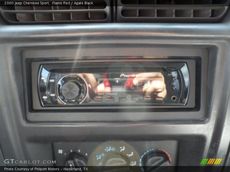 Flame Red / Agate Black 2000 Jeep Cherokee Sport