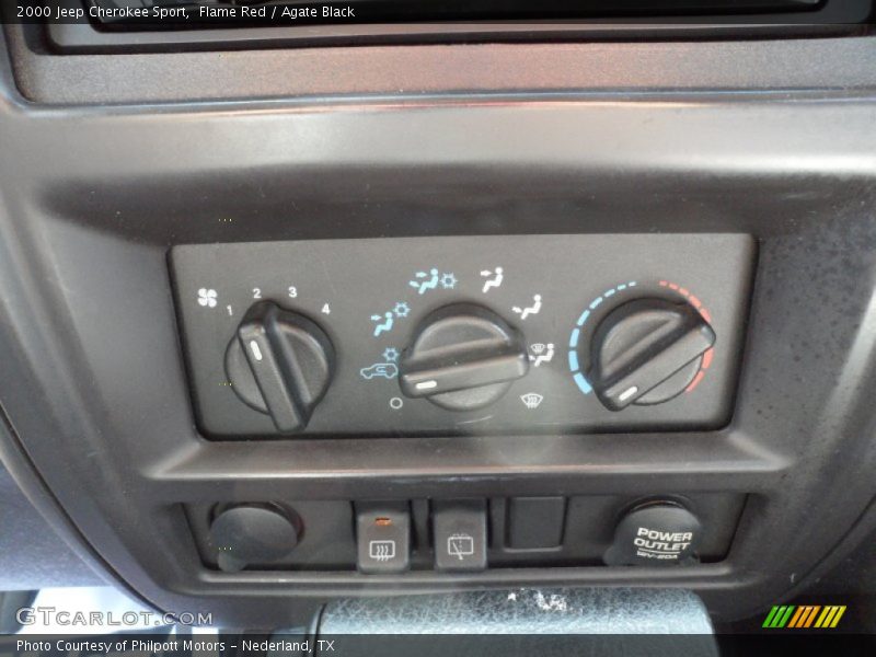 Controls of 2000 Cherokee Sport