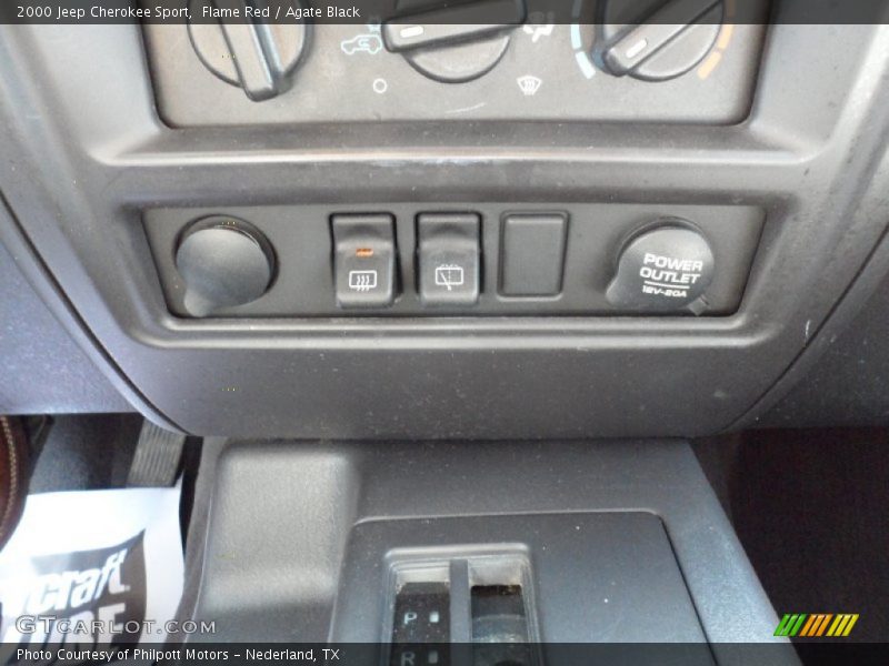 Controls of 2000 Cherokee Sport