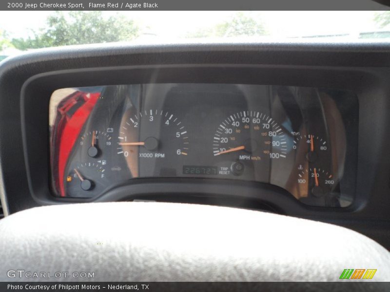  2000 Cherokee Sport Sport Gauges