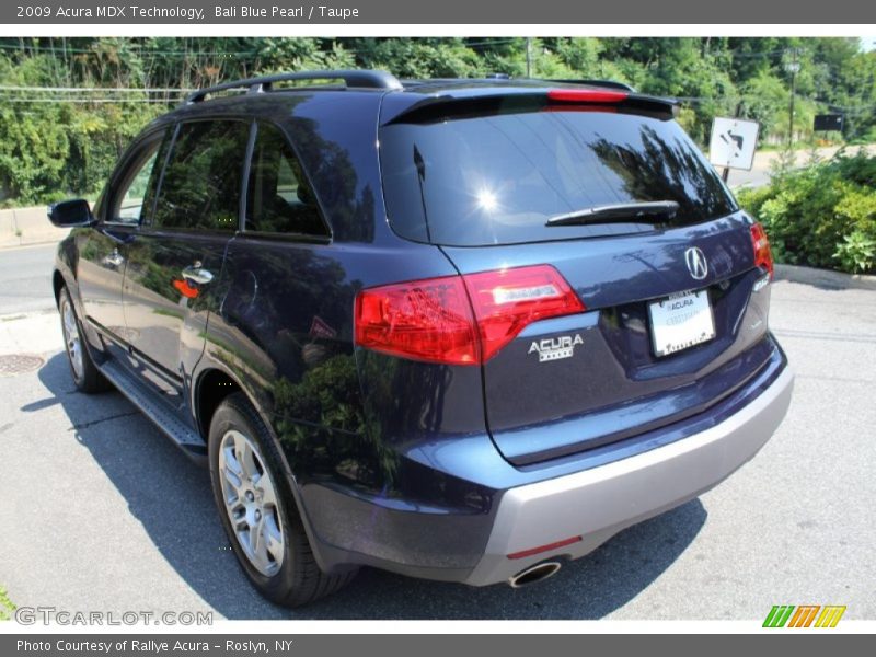 Bali Blue Pearl / Taupe 2009 Acura MDX Technology