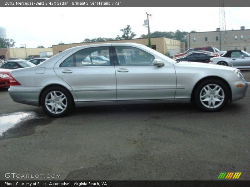 Brilliant Silver Metallic / Ash 2003 Mercedes-Benz S 430 Sedan