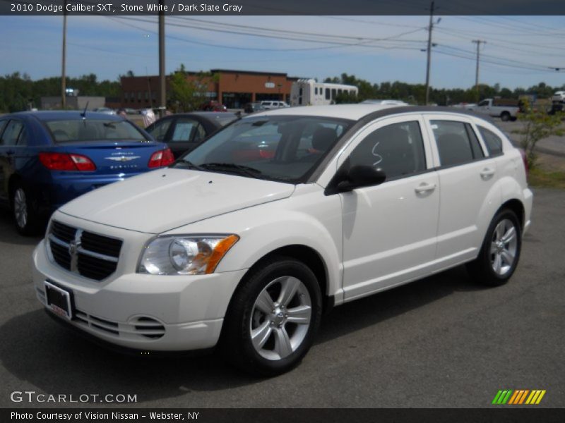 Stone White / Dark Slate Gray 2010 Dodge Caliber SXT