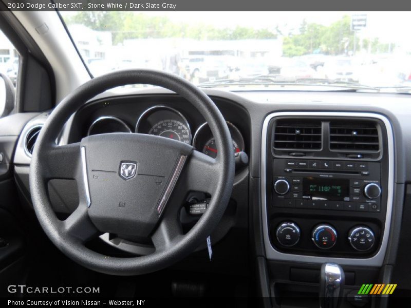 Stone White / Dark Slate Gray 2010 Dodge Caliber SXT