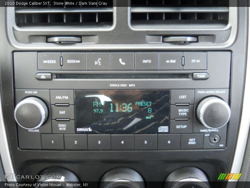 Stone White / Dark Slate Gray 2010 Dodge Caliber SXT