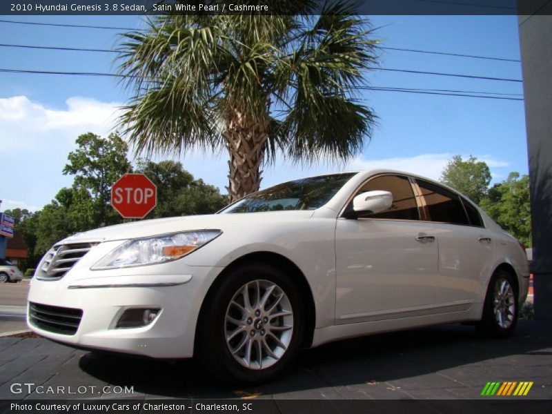 Satin White Pearl / Cashmere 2010 Hyundai Genesis 3.8 Sedan