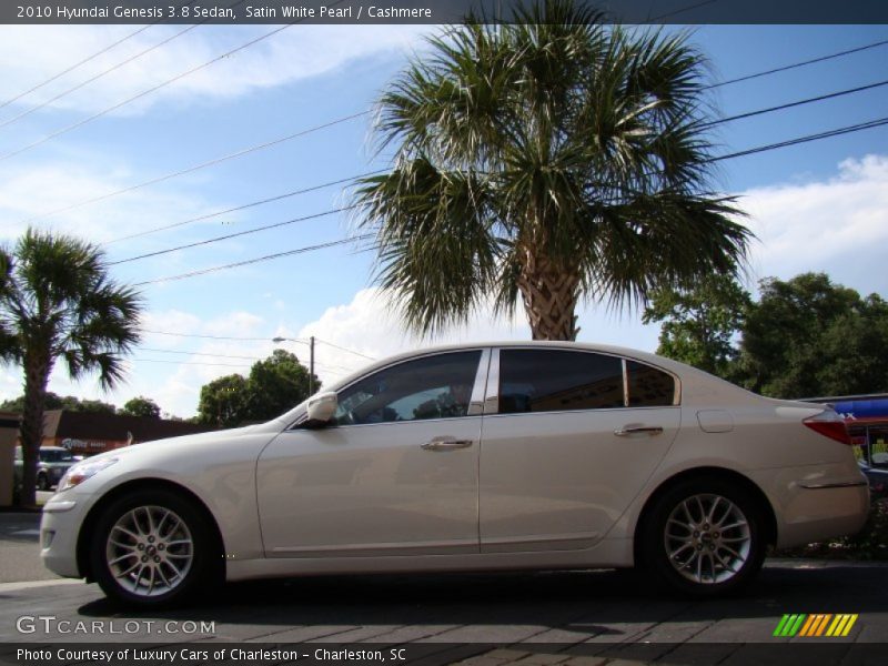 Satin White Pearl / Cashmere 2010 Hyundai Genesis 3.8 Sedan