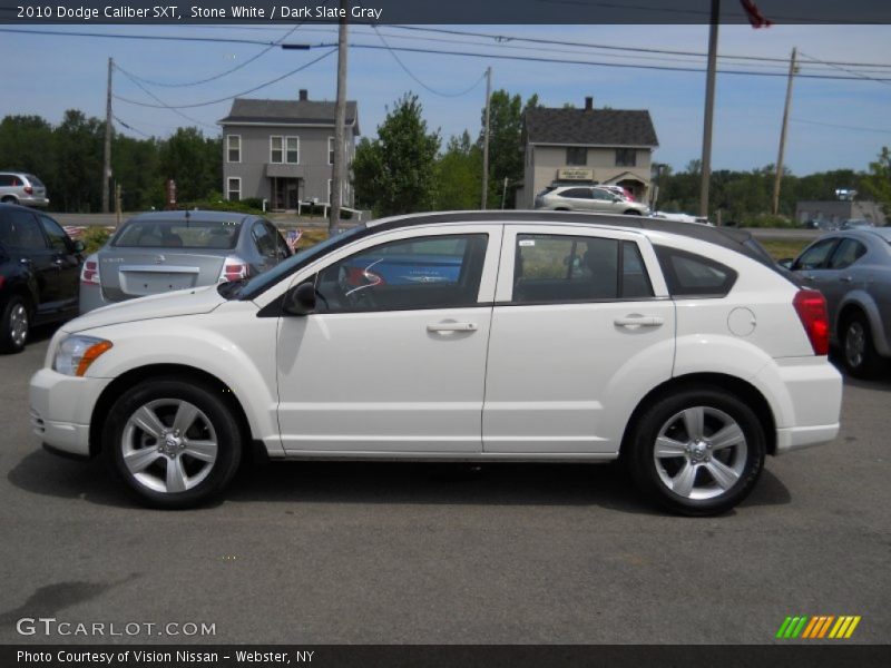 Stone White / Dark Slate Gray 2010 Dodge Caliber SXT