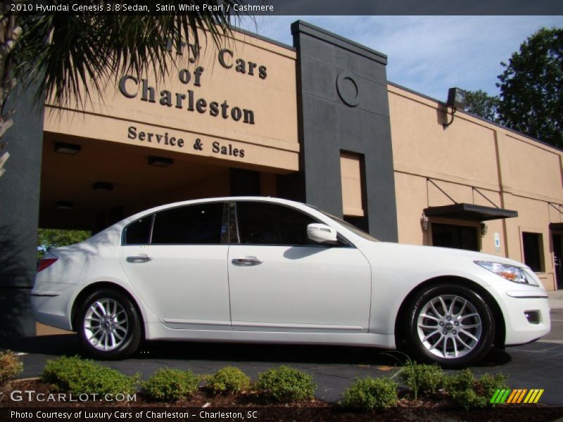 Satin White Pearl / Cashmere 2010 Hyundai Genesis 3.8 Sedan