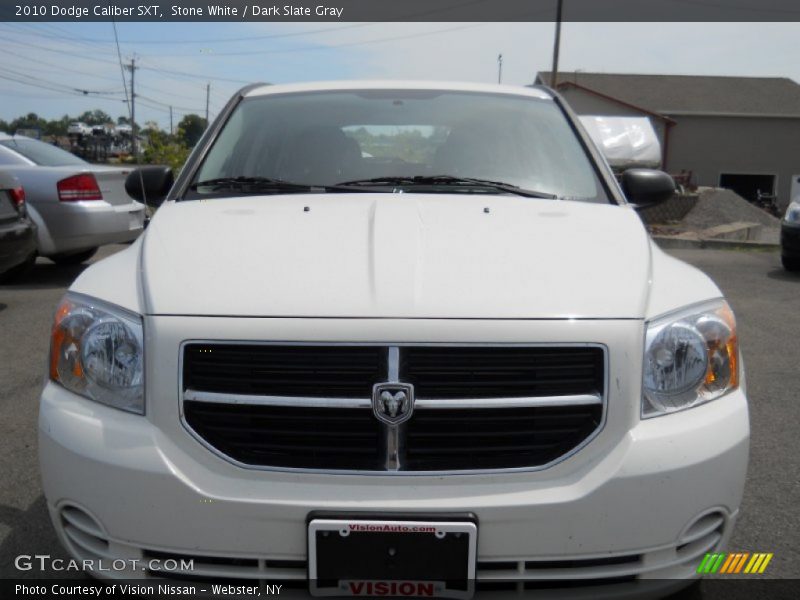 Stone White / Dark Slate Gray 2010 Dodge Caliber SXT