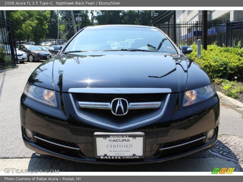 Nighthawk Black Pearl / Ebony/Silver 2008 Acura TL 3.5 Type-S