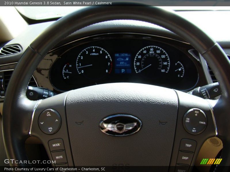 Satin White Pearl / Cashmere 2010 Hyundai Genesis 3.8 Sedan