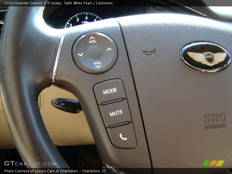 Satin White Pearl / Cashmere 2010 Hyundai Genesis 3.8 Sedan