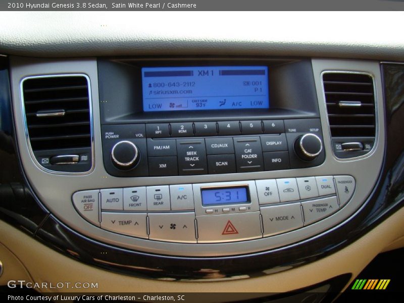 Satin White Pearl / Cashmere 2010 Hyundai Genesis 3.8 Sedan
