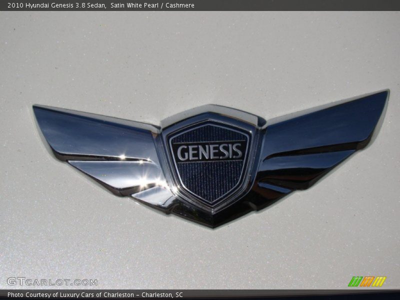 Satin White Pearl / Cashmere 2010 Hyundai Genesis 3.8 Sedan