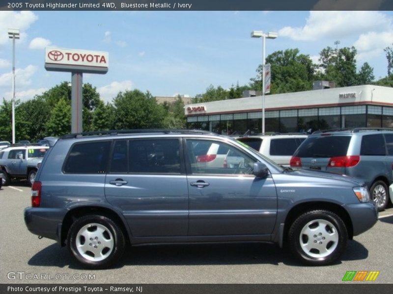 Bluestone Metallic / Ivory 2005 Toyota Highlander Limited 4WD