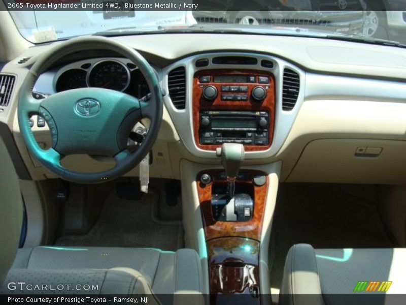 Bluestone Metallic / Ivory 2005 Toyota Highlander Limited 4WD