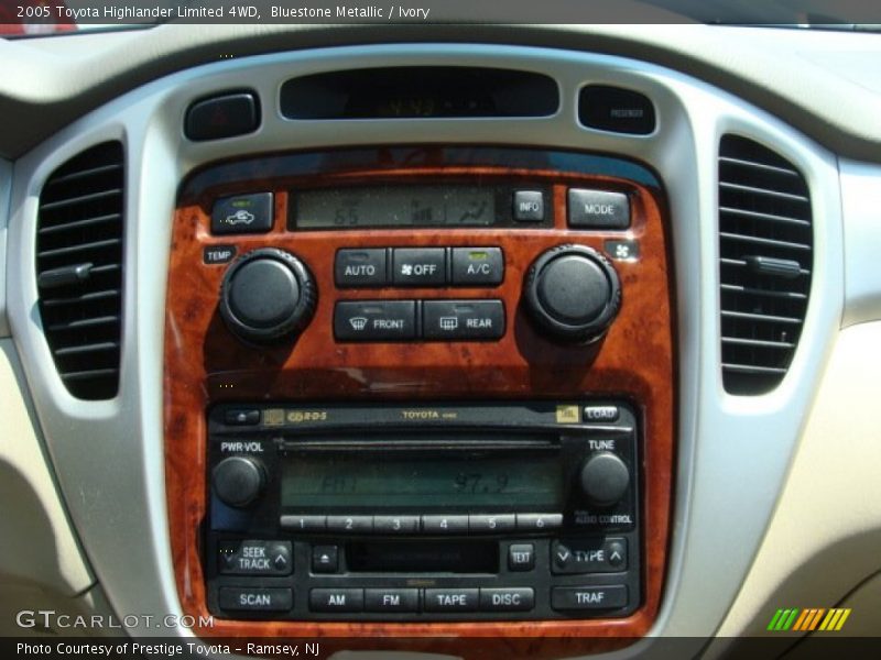 Bluestone Metallic / Ivory 2005 Toyota Highlander Limited 4WD