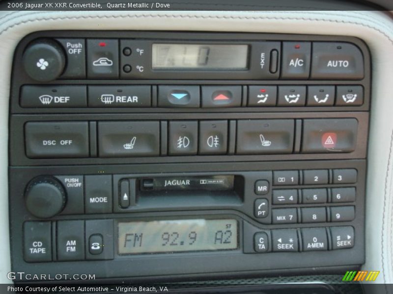 Controls of 2006 XK XKR Convertible