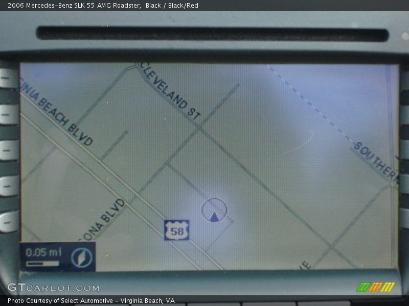 Black / Black/Red 2006 Mercedes-Benz SLK 55 AMG Roadster