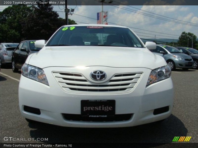 Super White / Ash 2009 Toyota Camry LE